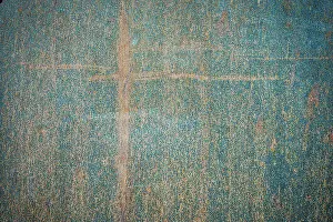 Tiles Prints: Industrial Grunge Rusted Metal Texture
