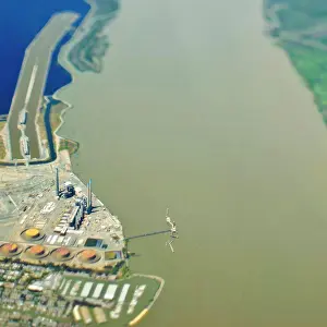 Manufacturing Prints: Industrial Plant on a Waterfront
