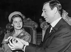 Actresses Prints: Ingrid bergman, yves montand, aimez vous brahms, 1960