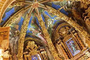 Frescoes Prints: Innenraum der Kathedrale. Valencia Indoor of Cathedral