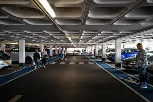 Cars Prints: Inside a multi story car park
