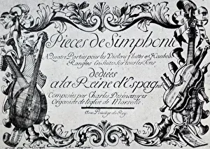 Dedicated Prints: instrumental compositions dedicated to the Queen of Spain Dona Maria Luisa of Savoy (1688-1714)