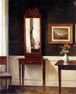 Continental Pictures Prints: An Interior. Carl Holsoe (1863-1935). Oil on canvas. 65.5 x 54.5cm