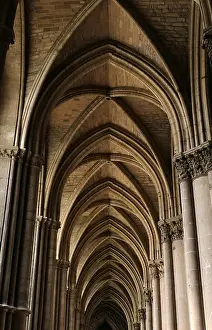 Architektur Prints: the interior of the cathedral in reims in france the interior of the cathedral in reims in france in summer Copyright