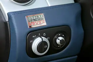 Knob Prints: interior Ferrari 612 Scaglietti 2005 light switch knob plaque