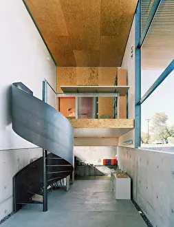 Concrete Prints: Interior, ground floor studio. Xeros House