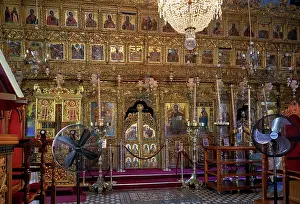 2018 Prints: The interior of the Holy Cross Church of Pano Lefkara
