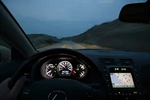 Sedans Prints: interior Lexus GS 430 2006 nav screen. point of view of the driver
