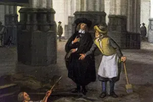 : Detail of Interior of the Nieuwe Kerk; Amsterdam; 1677 Oil on canvas Emanuel de Witte Dutch about 1617-1692