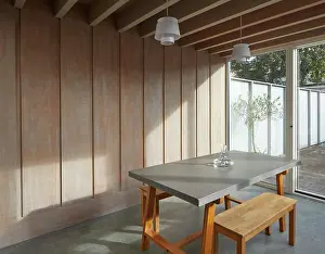 Doors Prints: Interior view of dining space. Ellis House