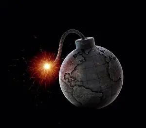 Global Prints: International crisis, conceptual computer artwork