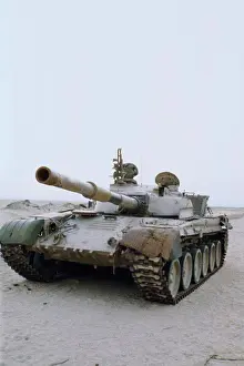 Stationary Prints: Iraqi T-72 Main Battle Tank Operation Desert Storm Kuwait (April 1991)