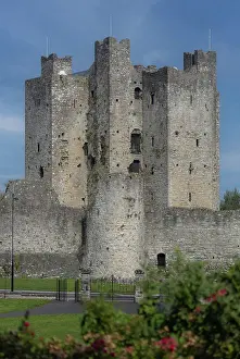 Trim Prints: Ireland most famous castle 'Trim Castle' on a summer day