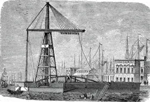Weight Prints: The iron steam derrick, steam crane