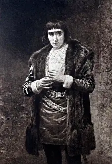 Shakespeare Prints: IRVING: Henry Irving (1838-1905) English actor-manager;first actor to be knighted (1895)