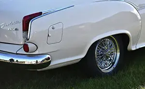 Northern Germany Prints: Isabella with spoked wheels at a classic car meeting in Buesum, Germany, Europe