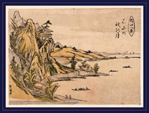 Stairway Prints: Ishiyama no aki no tsuki, Autumn moon over Ishiyama