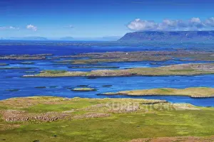 Locations Prints: islands in Hvammsfjordur fiord. West fiords. Iceland
