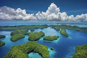 Australasia Prints: Islands in the island paradise of Palau, Micronesia, Oceania
