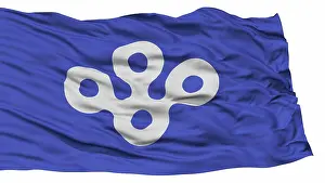 2016 Prints: Isolated Osaka Japan Prefecture Flag Isolated Osaka Japan Prefecture Flag