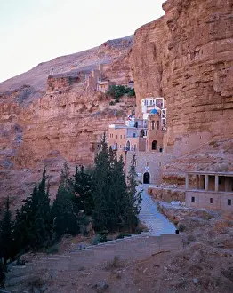 Arid Prints: Israel, Jericho, St.George's Monastery, Mountain Scenery