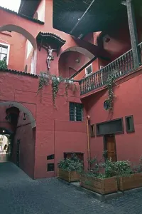Geography Prints: Italy - Alto Adige Region - Bolzano - Via dei Bottai - Coopers Street