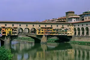 Florence Prints: ITALY, FLORENCE, PONTE VECCHIO, ARNO RIVER