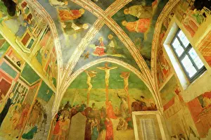 Basilica Prints: Italy, Lazio, Rome, Basilica of San Clemente, frescoes of St Catherine's Chapel