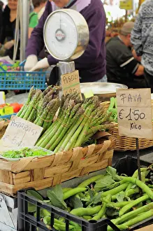 Produce Prints: Italy, Lazio, Rome, Centro Storico, Campo dei Fiori, market, fruit & vegetable stalls