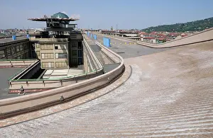Turin Prints: Italy, Piedmont, Turin, Lingotto rooftop test track