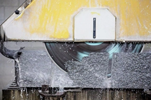 Cutting Prints: Italy, Premosello Chiovenda, Verbania, Stone cutting machine