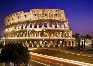 Mediterranean Countries Prints: Italy, Rome Colloseum at dawn