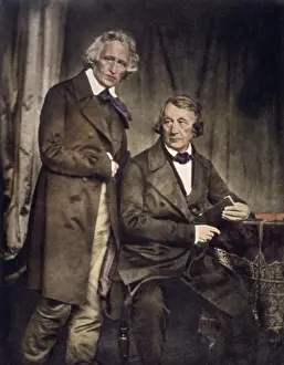 Writer Prints: Jacob & Wilhelm Grimm ca. 1850 Hermann Biow (1810-1850 German) Daguerreotype