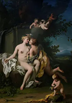 Oil On Canvas Prints: Jacopo Amigoni; Italian; Venice 1682-1752 Madrid; Oil on canvas