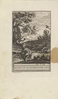 Legs Prints: De jager en de wolf; Le Loup et le Chasseur
