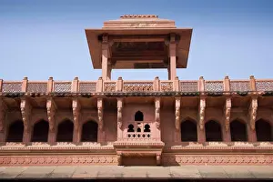 Symmetrical Prints: Jahangiri Mahal, Agra Fort, also known as Red Fort, Agra, Uttar Pradesh, India