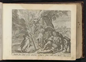 Voorkeursbeeld Prints: Jakobs ladder; From Iacob and Esau; History of Jakob and Esau; Den Grooten Figuer Bibel ()