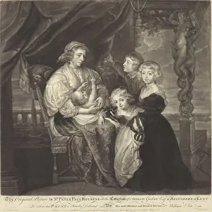 Rubens Prints: James McArdell after Sir Peter Paul Rubens, The Gerbier Family, 1755 The Gerbier Family