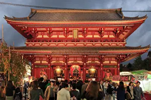 Asakusa Prints: Japan, Tokyo, Asakusa, Sensoji Temple, Hozo-mon Gate