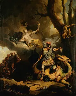 Ancient Greek Prints: Jason killing the Colchian Dragon, Dietrich, Christian Wilhelm Ernst (1712-1774)