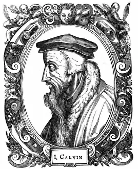 Jean Prints: Jean Calvin (1509-1564) French theologian