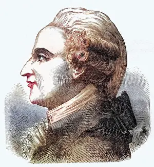 Aviation Prints: Jean-Pierre Blanchard 1753 n 1809 Französischer Erfinder Pionier der Luftfahrt und Ballonfahrt Erster Mensch