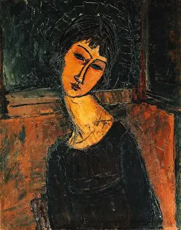 1916 Prints: Jeanne Hebuterne. Amedeo Modigliani (1884-1920)