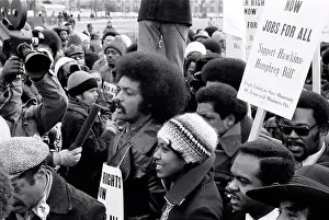 Civil Rights Prints: Jesse Jackson speaking into a microphone