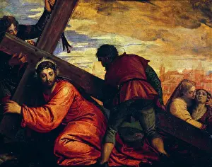 Oil On Canvas Prints: Jesus Succumbing to the Weight of the Cross by Paolo Veronese