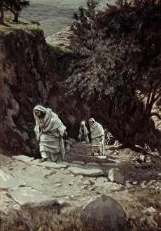 Testament Prints: Jesus On His Way to Ephraim James Tissot (1836-1902 French)