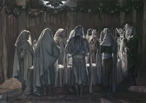 Old Testament Prints: The Jews Passover James Tissot (1836-1902/French)