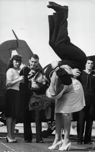 ***** Joan McCann threw her sailor partner as only ***** hepcats could