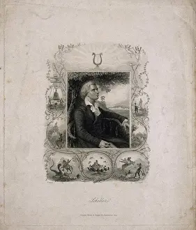 Seated Prints: Johann Christoph Friedrich von Schiller