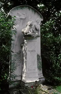 Monument Prints: Johannes Brahms (1833-1897). German composer